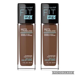 Lot of 2 375 Java Maybelline Fit Me Matte + Poreless Foundation
